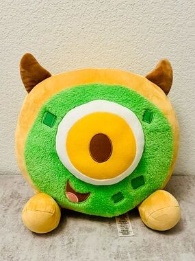 Disney One-Eyed Monster Plush Pillow - Green, Yellow & Brown